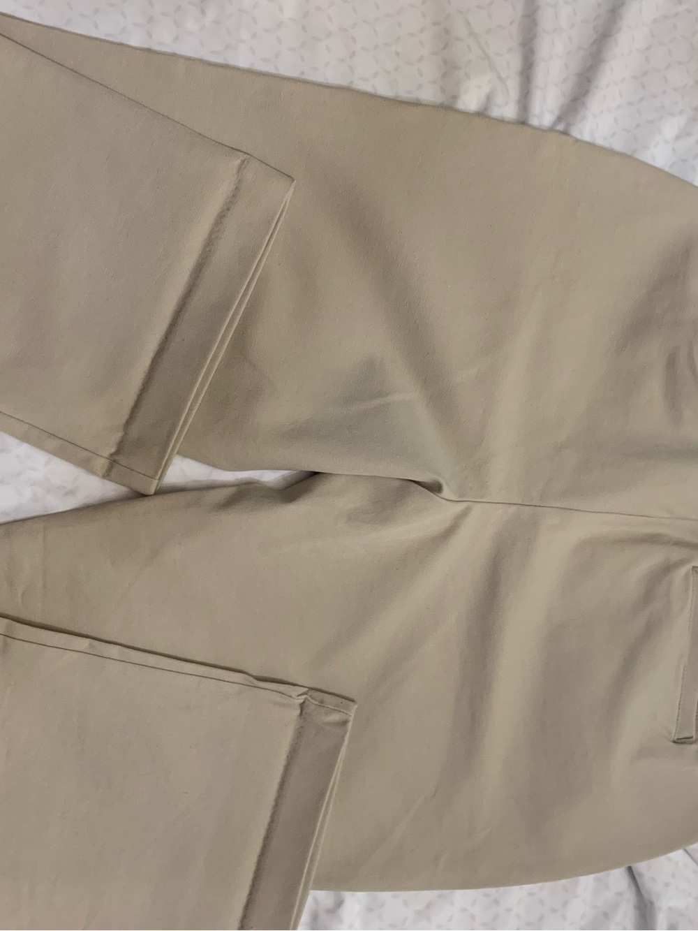 St. John's Bay Women's Stretch Chinos - Light Khaki - Picture 2 of 5